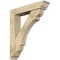 Ekena Millwork Olympic Traditional Rough Sawn Bracket w/ Offset Brace, Douglas Fir, 6"W x 28"D x 32"H BKT0604X28X32OLY01RDF - alternate 1